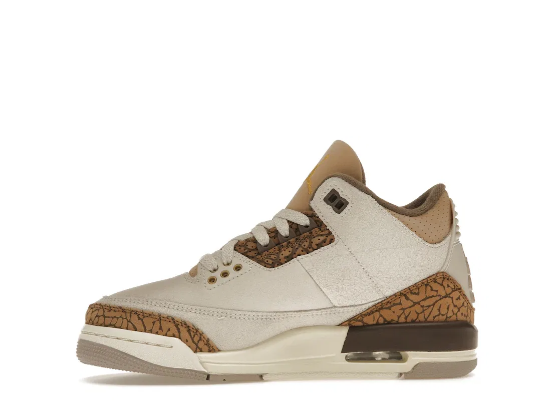 Детские кроссовки с замшевым верхом Jordan 3 Retro Palomino, Light Orewood Brown/Metallic Gold/Light British Tan/Palomino — фото 3