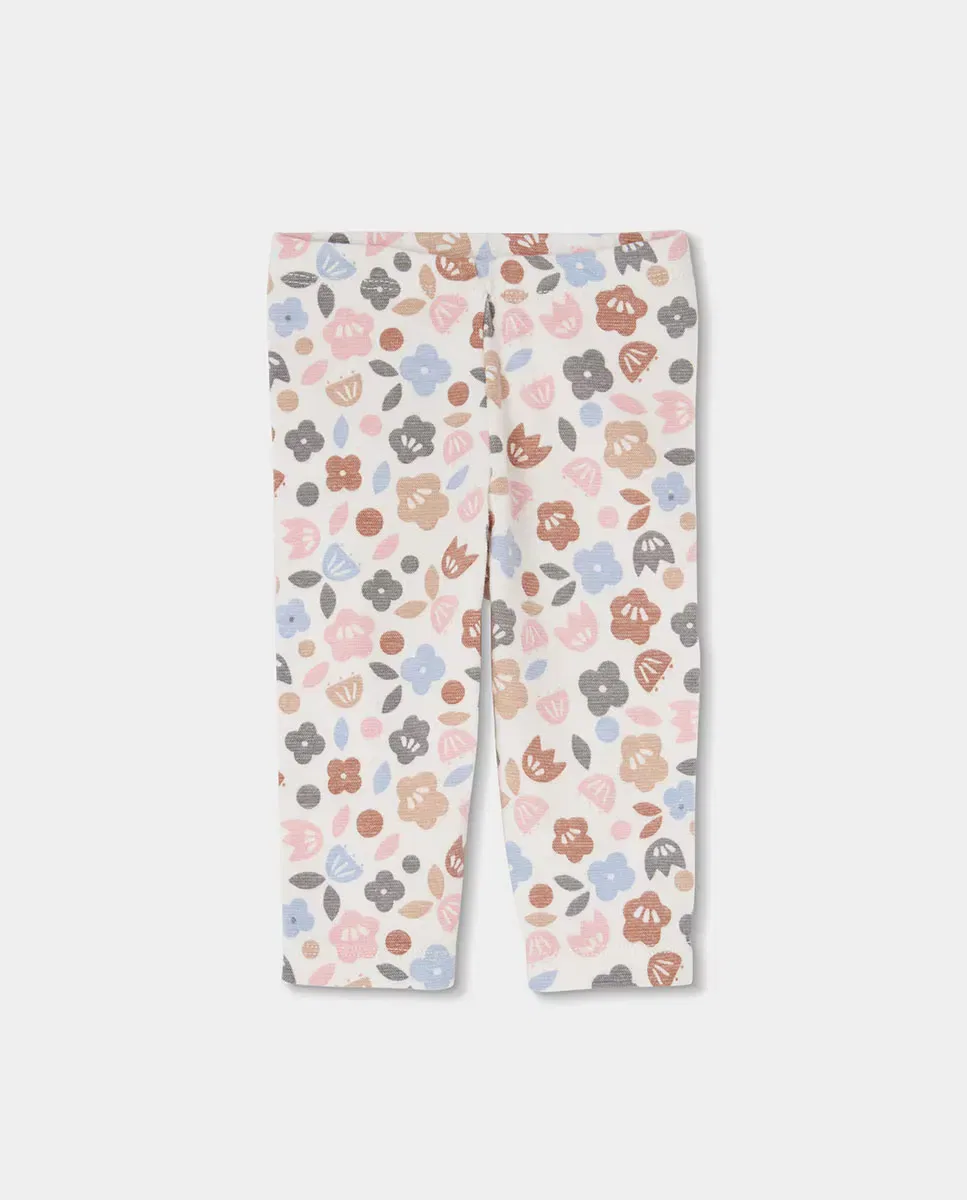 Детский комплект для девочки хлопковый с принтом Boboli, Multicolor — фото 4