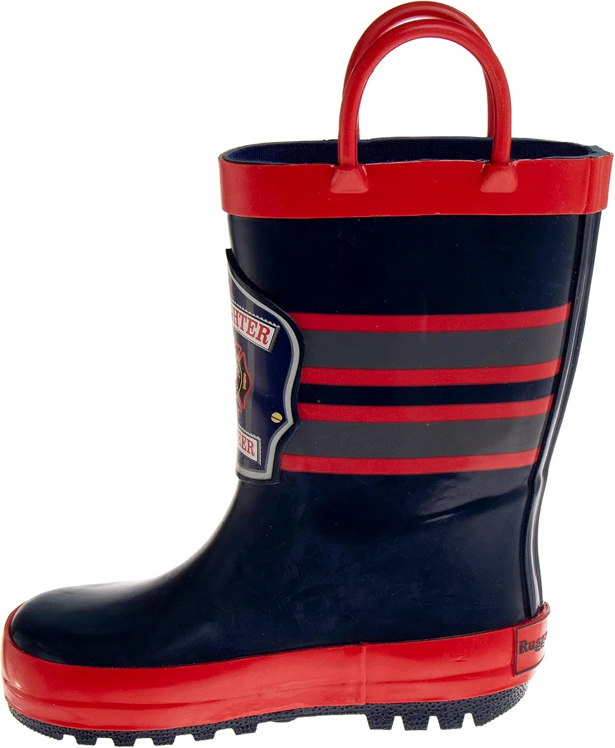 Детские ботинки для мальчиков водонепроницаемые Rugged Bear, Navy/Red — фото 2