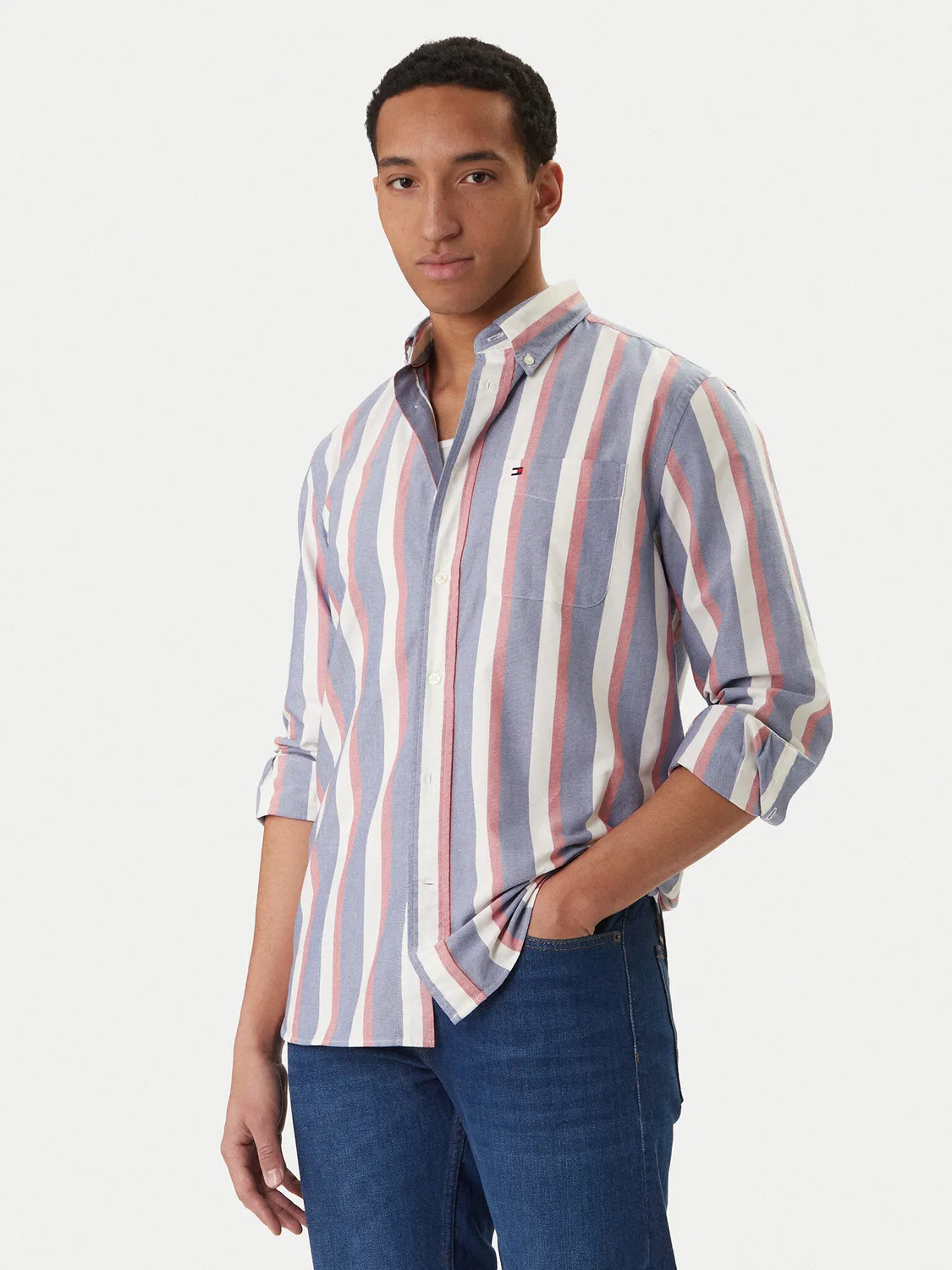 Мужская рубашка стандартного кроя Heritage Tommy Hilfiger, фиолетовый