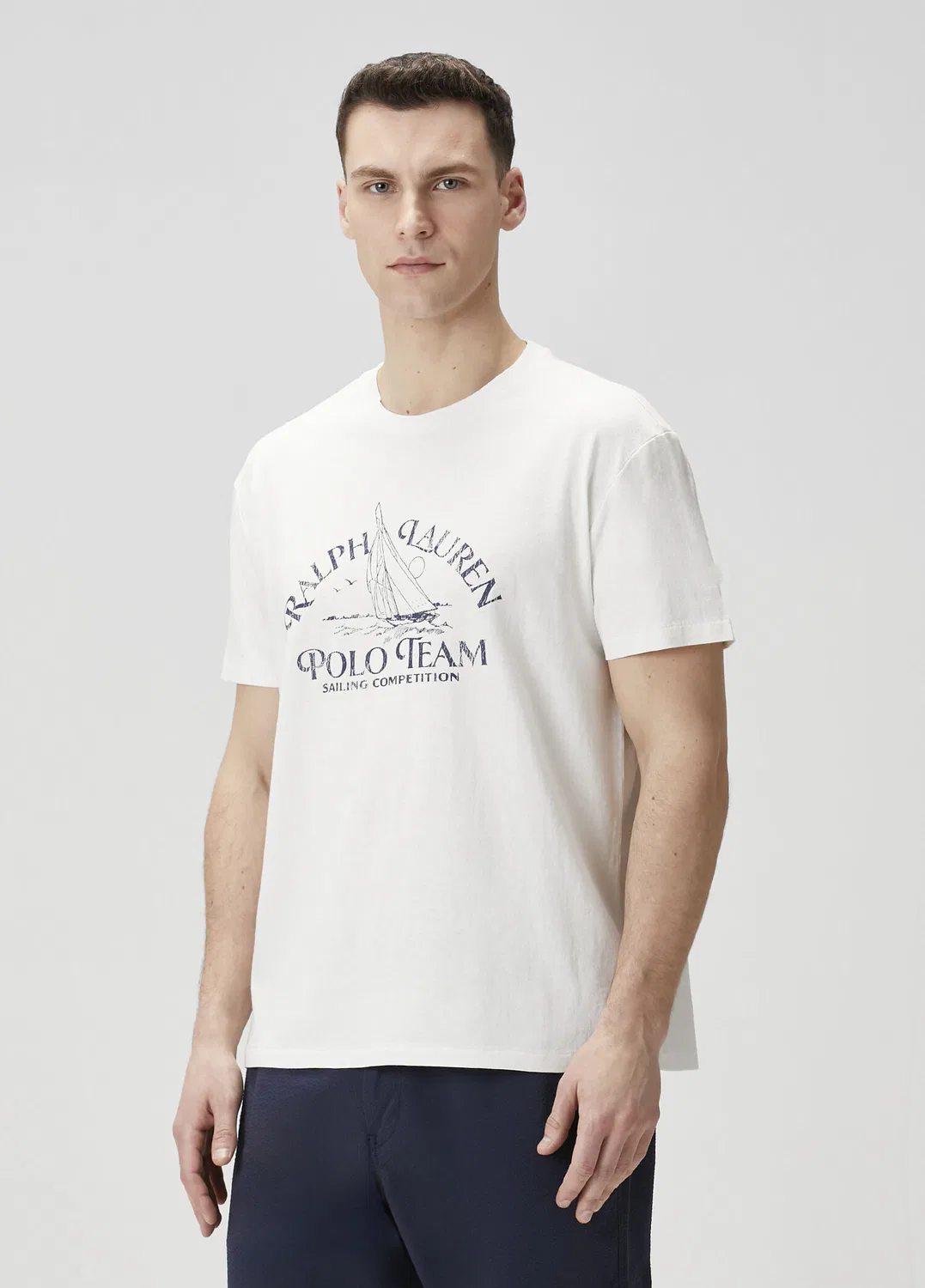 Футболка с логотипом Polo Ralph Lauren, white — фото 3