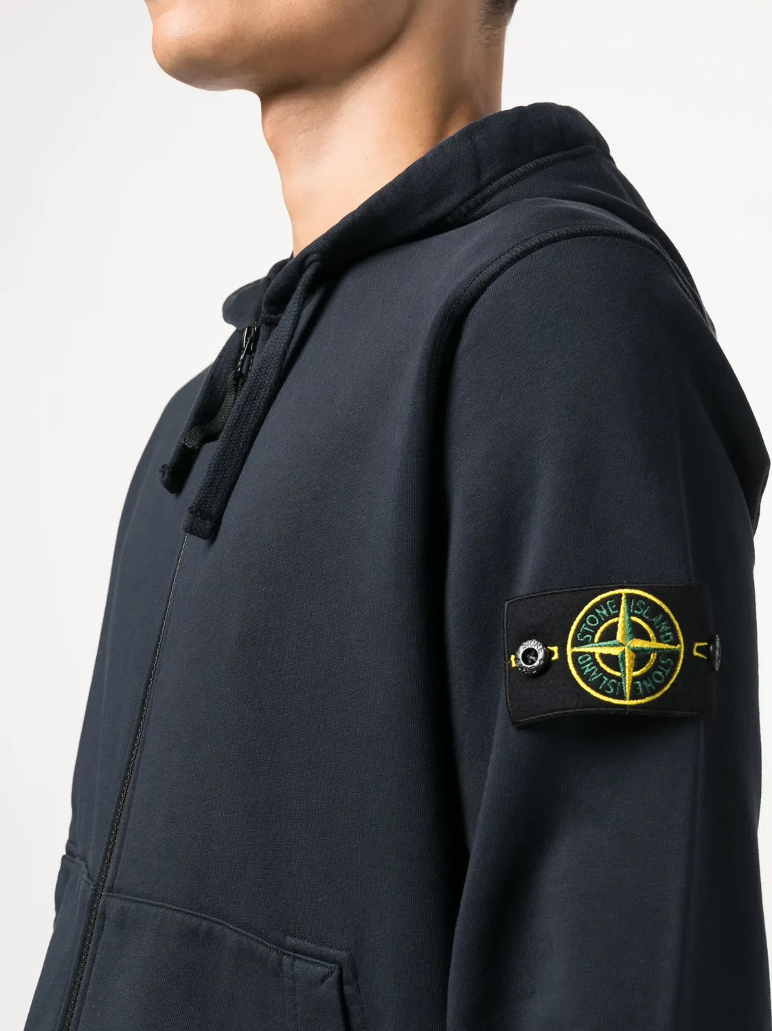 Stone Island Худи с кулиской, синий — фото 2