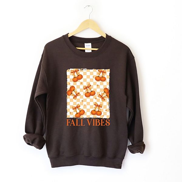

Свитшот женский с принтом Fall vibes checked pumpkins Simply Sage Market, Chocolate, Зеленый, Свитшот женский с принтом Fall vibes checked pumpkins Simply Sage Market, Chocolate