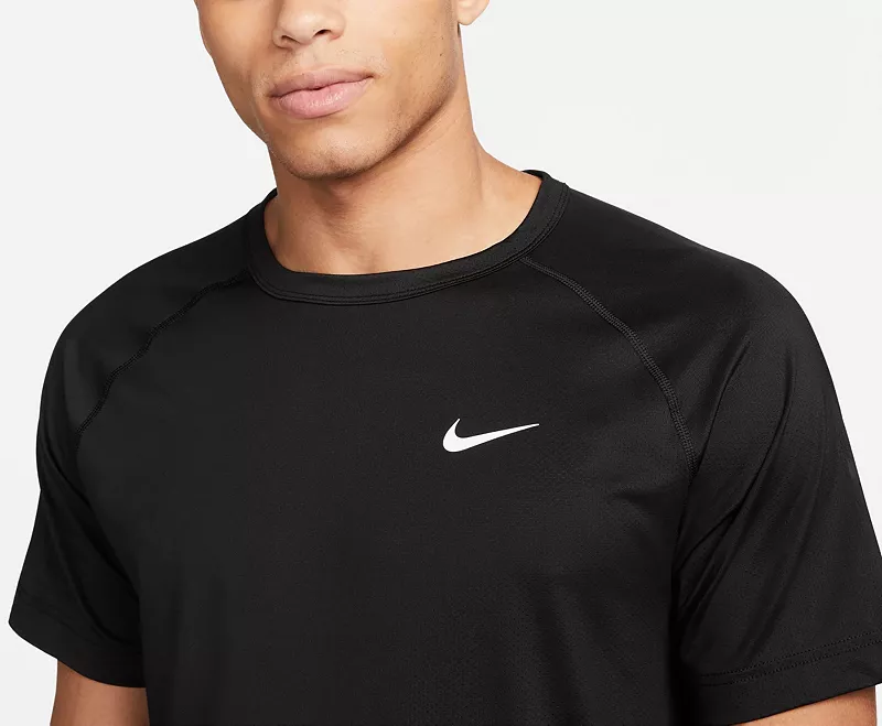 Мужская футболка для фитнеса с короткими рукавами Nike Dri-FIT Ready, черный — фото 4
