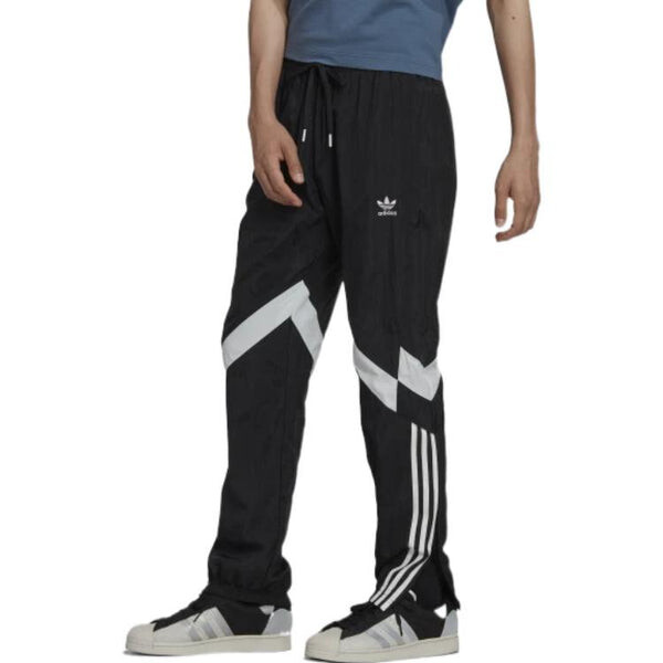 Спортивные штаны Men's adidas originals FW22 Rekive Printing Logo Stripe Drawstring Straight Sports Pants/Trousers/Joggers Black, черный — фото 4