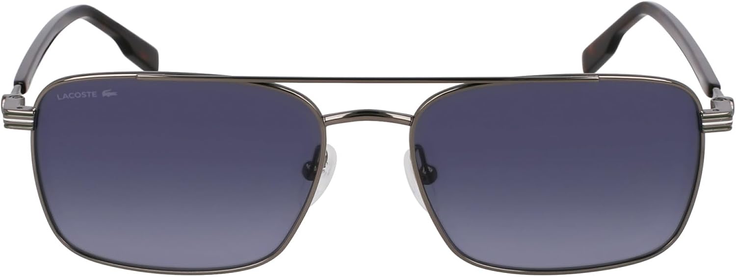 

Lacoste мужские L264s прямоугольные солнцезащитные очки, Gunmetal