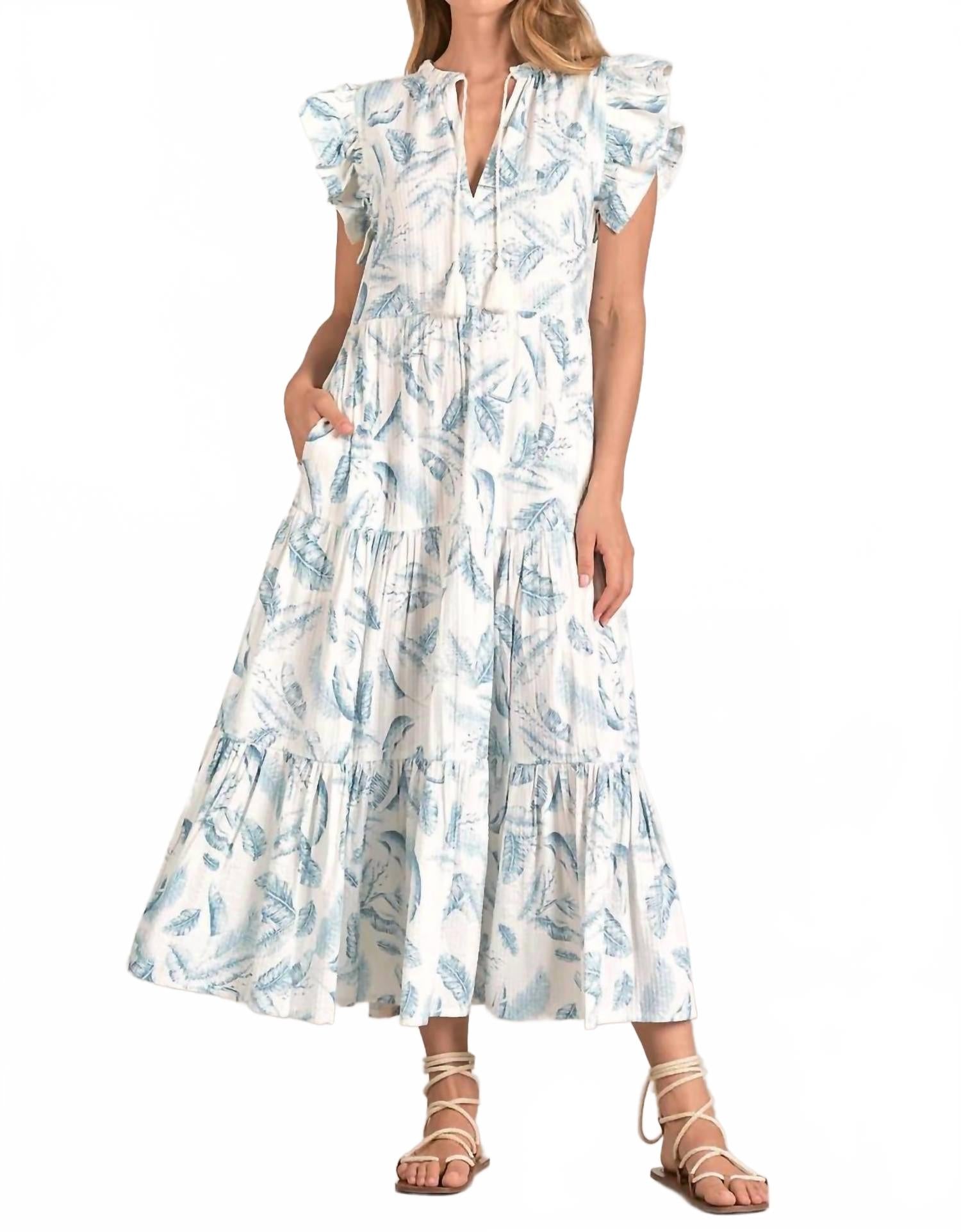 

Платье Lima Midi в синем цвете ELAN