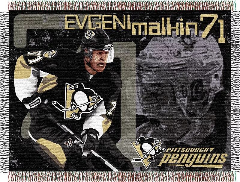 

Гобеленовое покрывало TheNorthwest Pittsburgh Penguins 40 x 60 дюймов Evgeni Malkin № 71