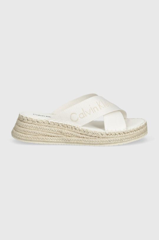 Шлепанцы Sporty Wedge Rope Sandal Mr Calvin Klein Jeans, белый — фото 2