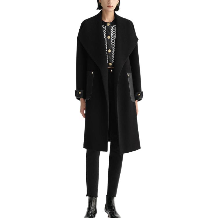 

KARL LAGERFELD / Karl Lagerfeld Jeans KARL LAGERFELD FW23 Пальто женское черное