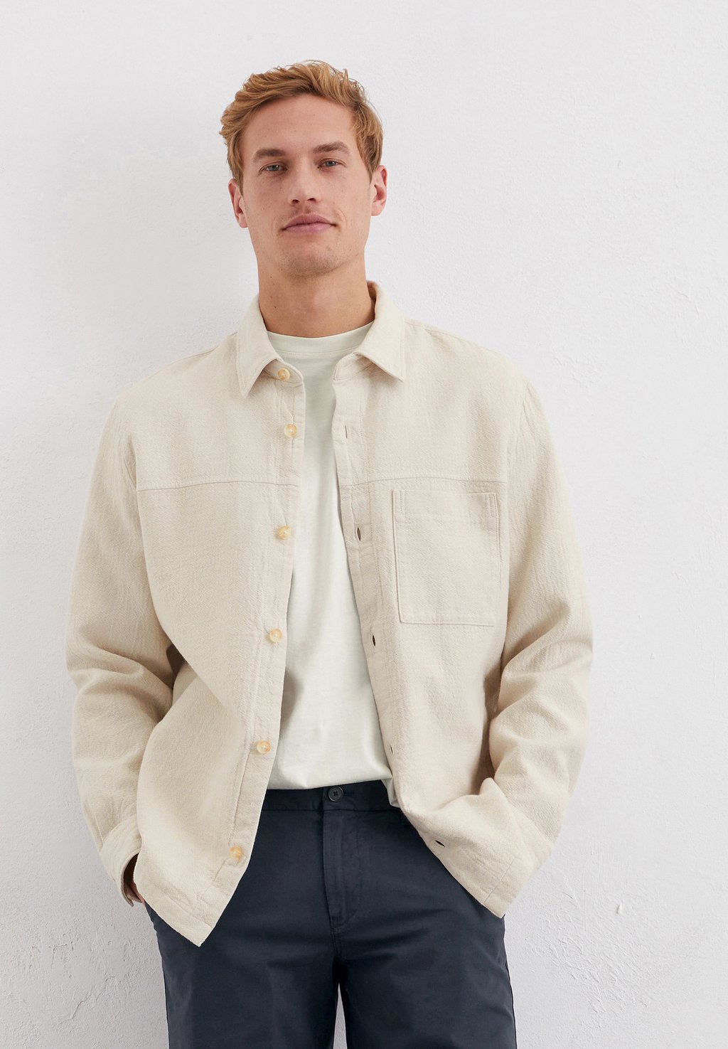 

Летняя куртка WITH ONE CHEST AND SIDE SEAM POCKETS STRAIGHT Marc O'Polo, светло-коричневый