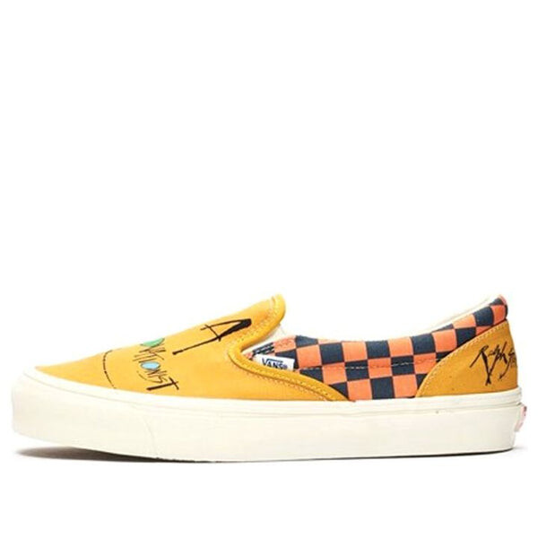 

Кроссовки ralph steadman x og classic slip-on lx 'gonzovationist' Vans, желтый