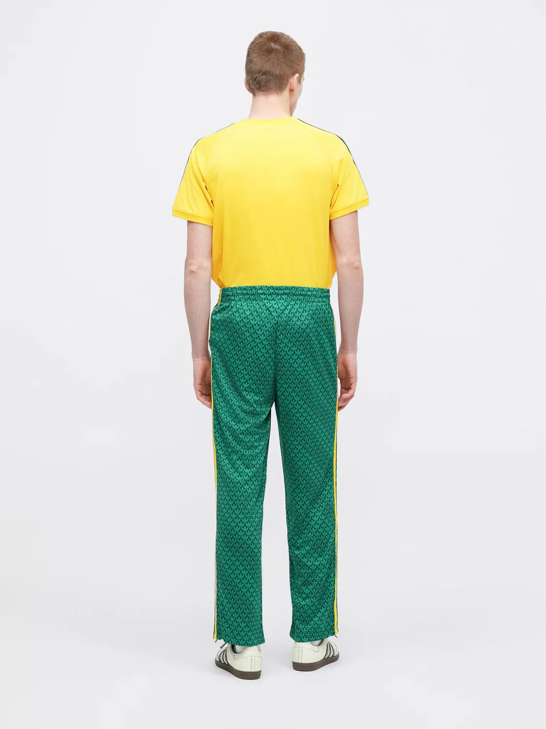 Брюки Adidas Originals свободного кроя FIREBIRD зеленого и темно-зеленого цвета — фото 3