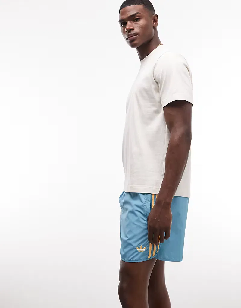 Шорты Adidas Originals Sprinter, сине-оранжевый — фото 3
