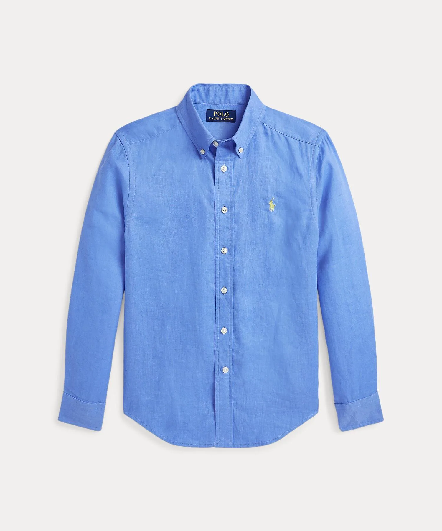 Льняная рубашка (Для мальчиков 8-20 лет) Polo Ralph Lauren, 430 Blue — фото 2
