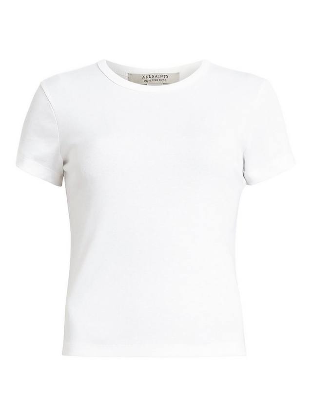Футболка stevie из чистого органического хлопка AllSaints, цвет Optic White — фото 4