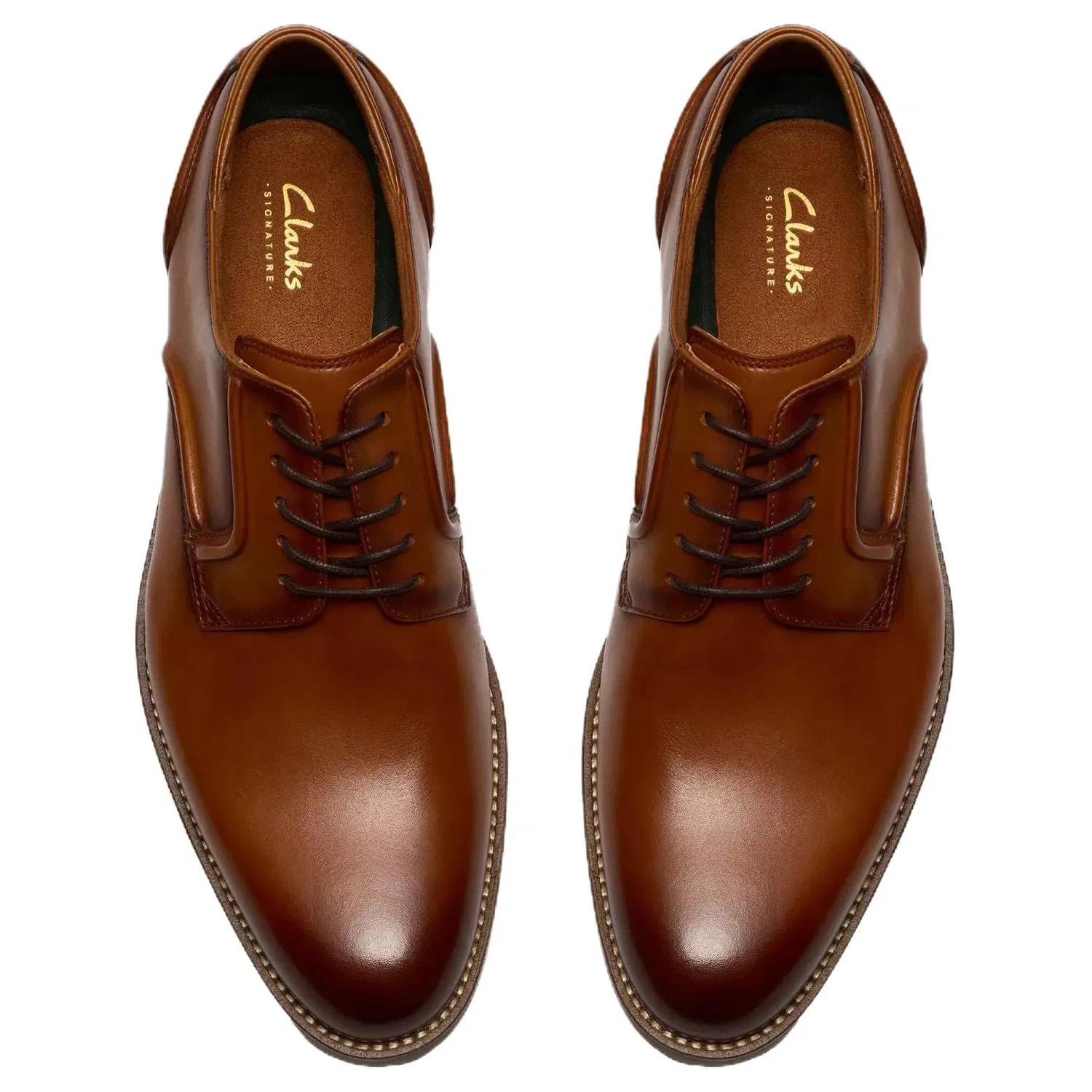 Кожаные туфли Clarks Tan — фото 4