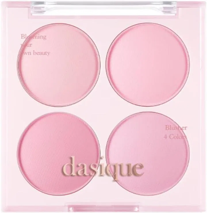 Палетка румян Blending Mood Cheek, 4 цвета, Dasique, #08 Blueberry Sorbet