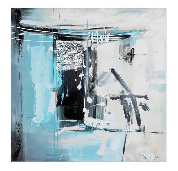

Картина KUNSTLOFT handgemalt Hieroglyphic Turquoise цвет grau/türkis