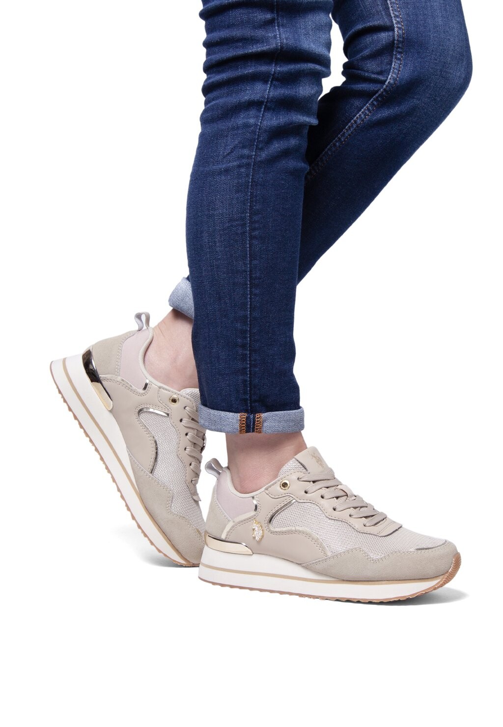 

Низкие кеды U.S. Polo Assn., цвет sabbia