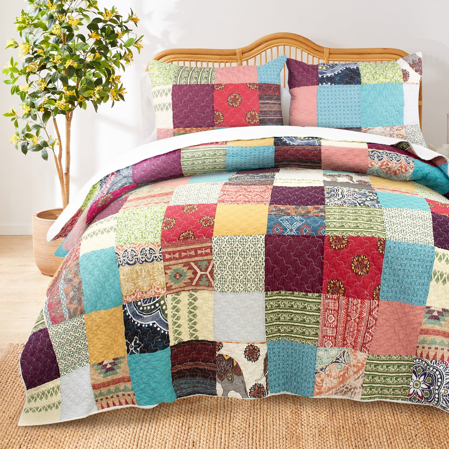 

Комплект постельного белья Greenland Home Fashions 2 предмета, разноцветный
