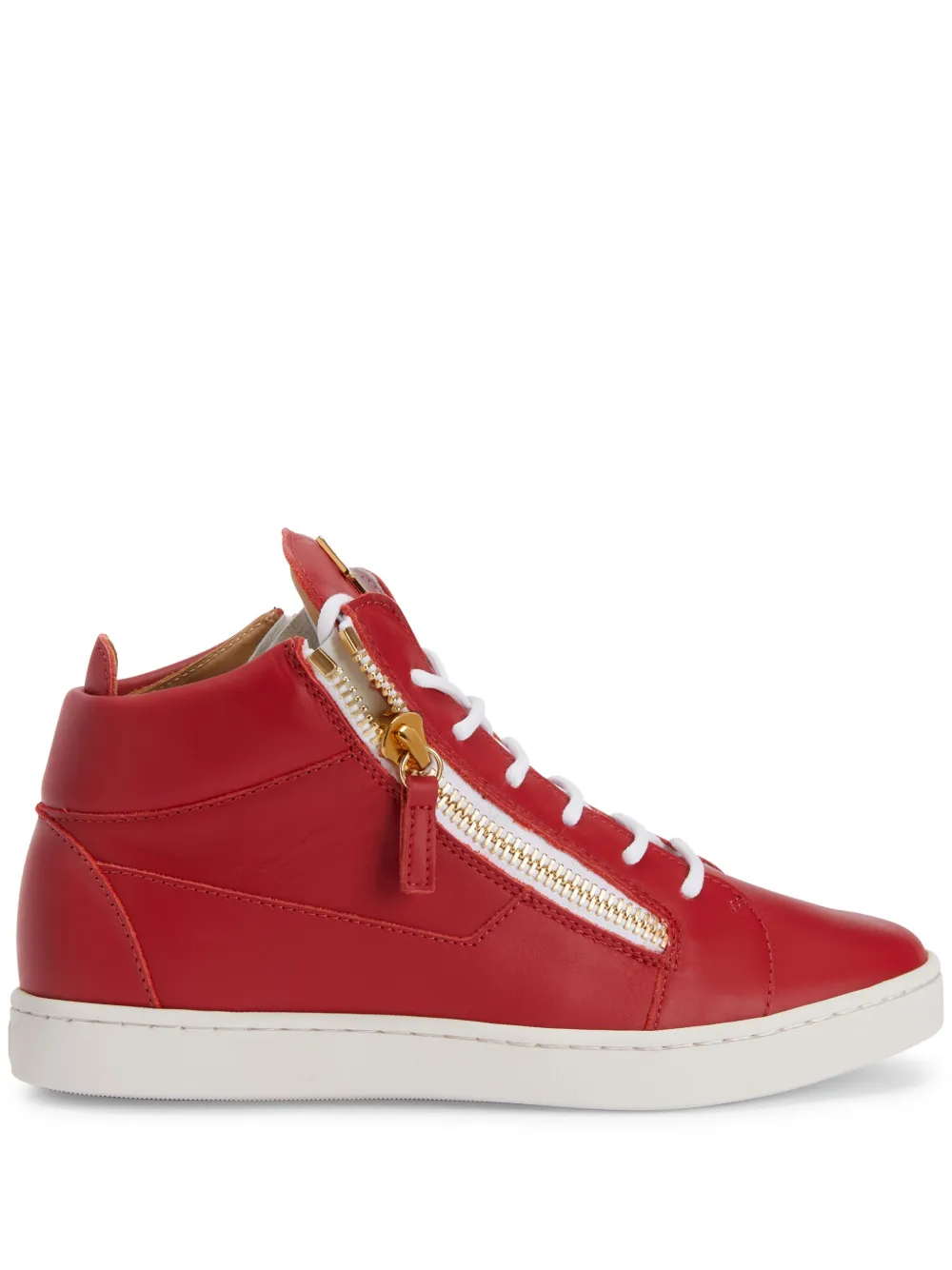 Кожаные кроссовки Nicki Giuseppe Zanotti, красный
