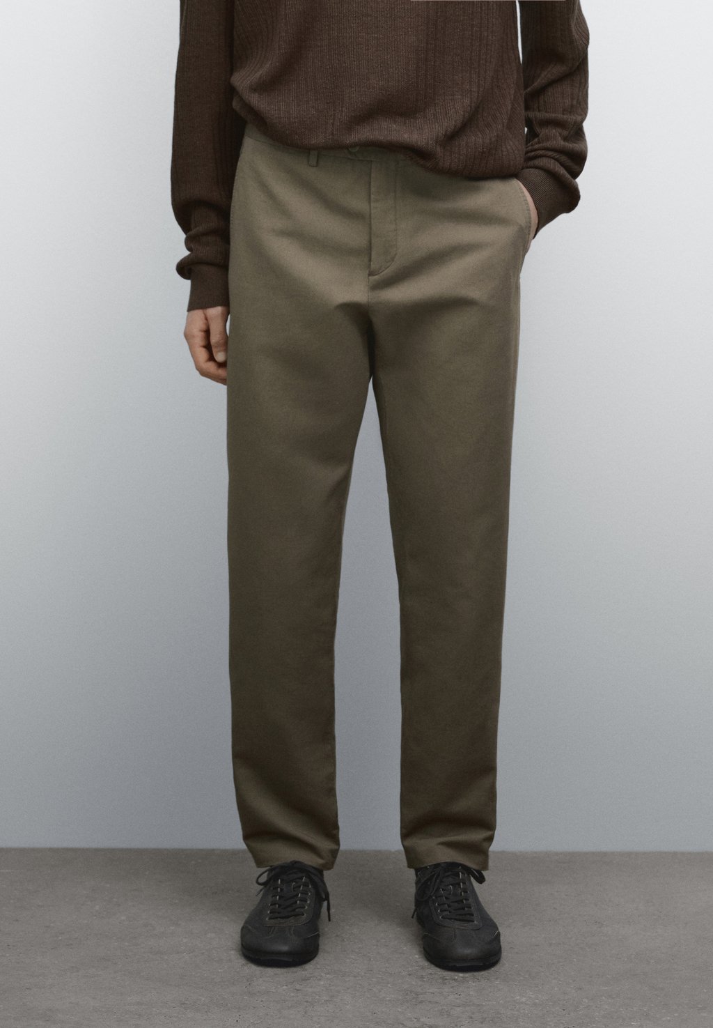 

Чиносы Massimo Dutti, зеленый