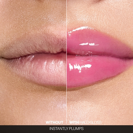 Увлажняющий блеск для губ оптически увеличивающий губы Smashbox Halo Plump + Glow Lip Gloss, Gula Glow 4,6 ml — фото 4