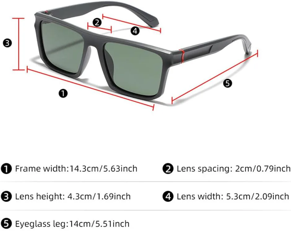 

LVTFCO Женские модные солнцезащитные очки Мужские солнцезащитные очки для вождения Мужские прямоугольные очки UV400 Очки для женщин для путешествий, Frosted Black