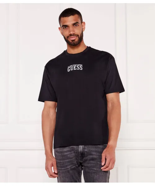 

Зеркальная футболка Classic fit Guess Jeans, черный