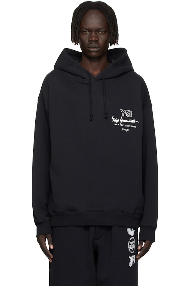 

Худи с графическим принтом Y-3, черный