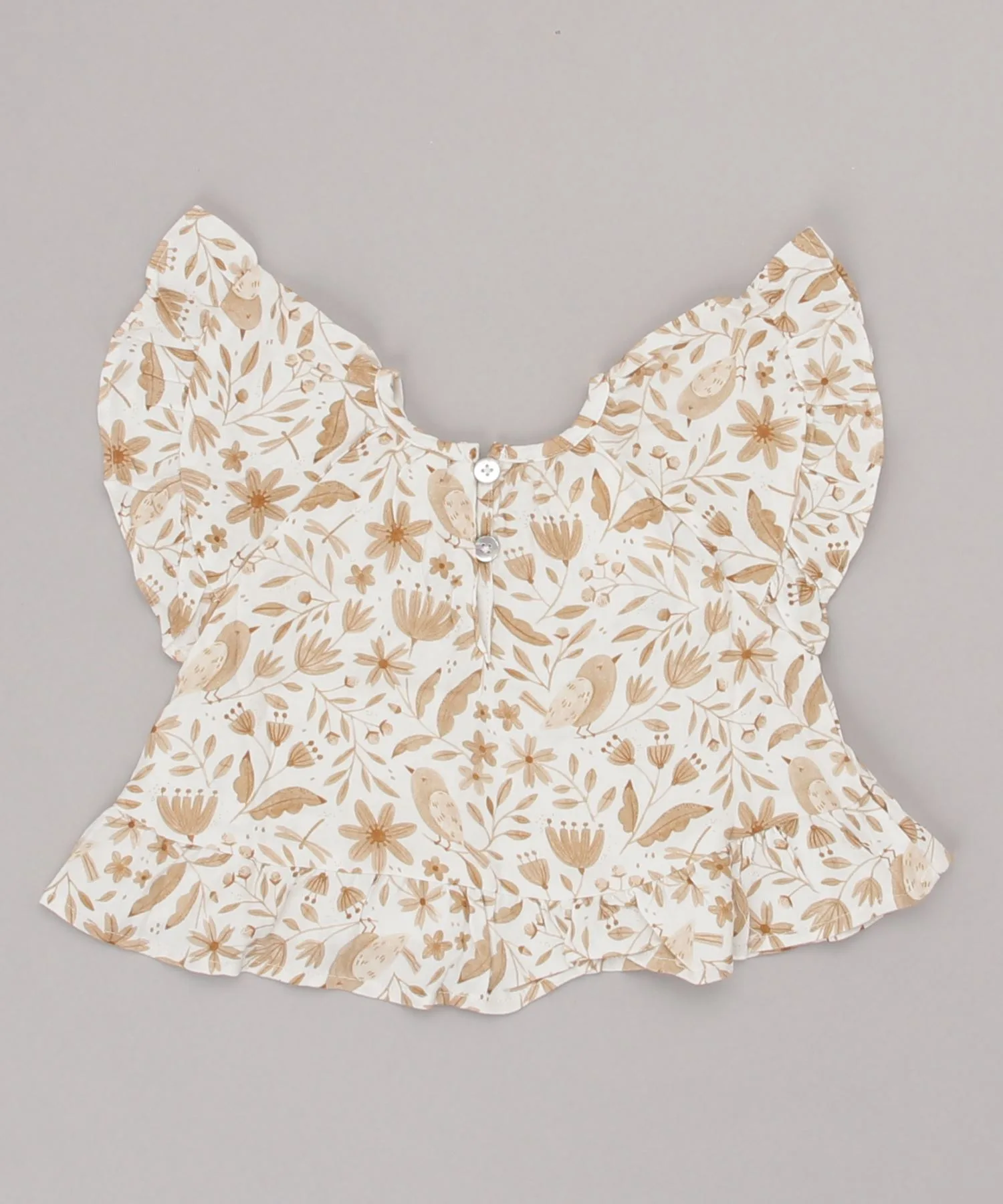 Детская блузка Rylee + Cru garden birds butterfly top — фото 2