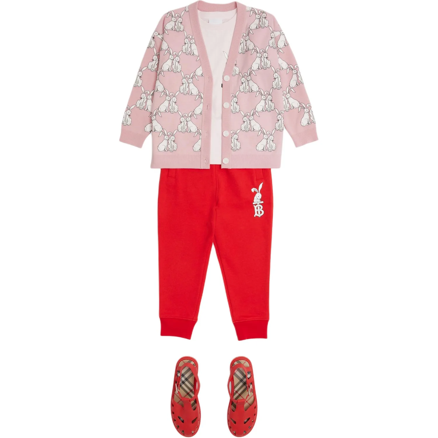 Burberry Свитер SS23 Frosted Pink детский — фото 4