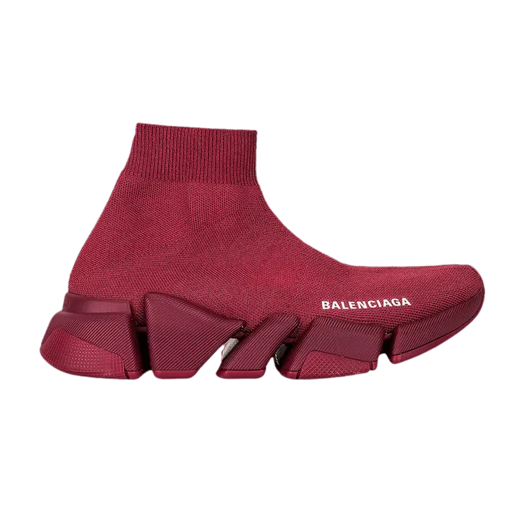 Кроссовки Balenciaga Wmns Speed 2.0 Sneaker 'Dark Burgundy', красный