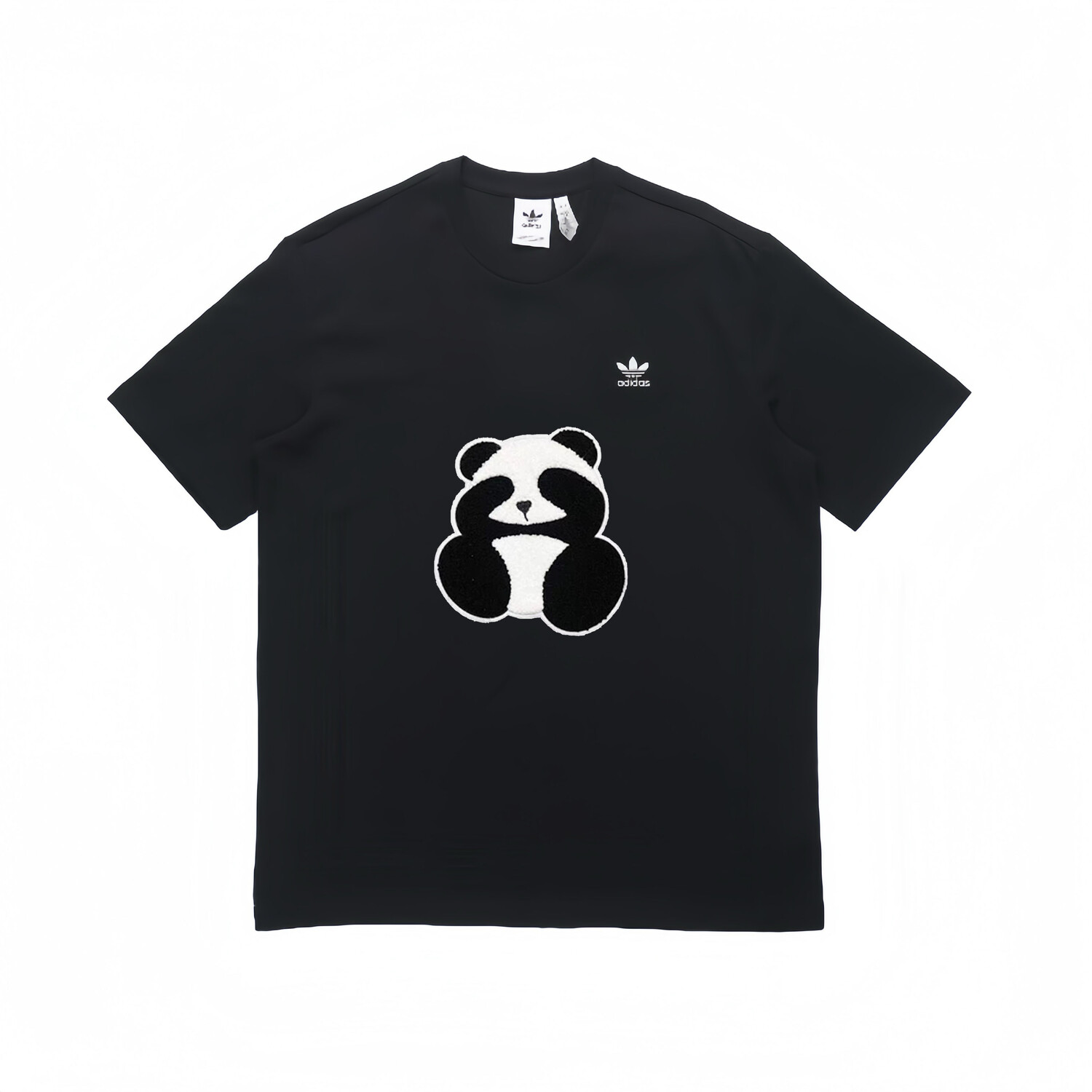 

Футболка с трилистником унисекс, черная Adidas Originals, черный