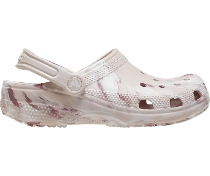 Классические мраморные сабо Crocs женские, цвет Quartz / Multi