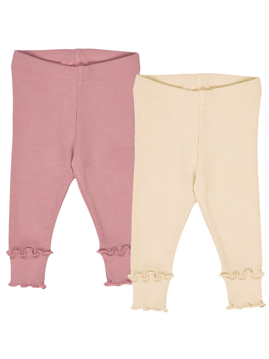 

Узкие леггинсы Müsli by GREEN COTTON, бежевый/розовый