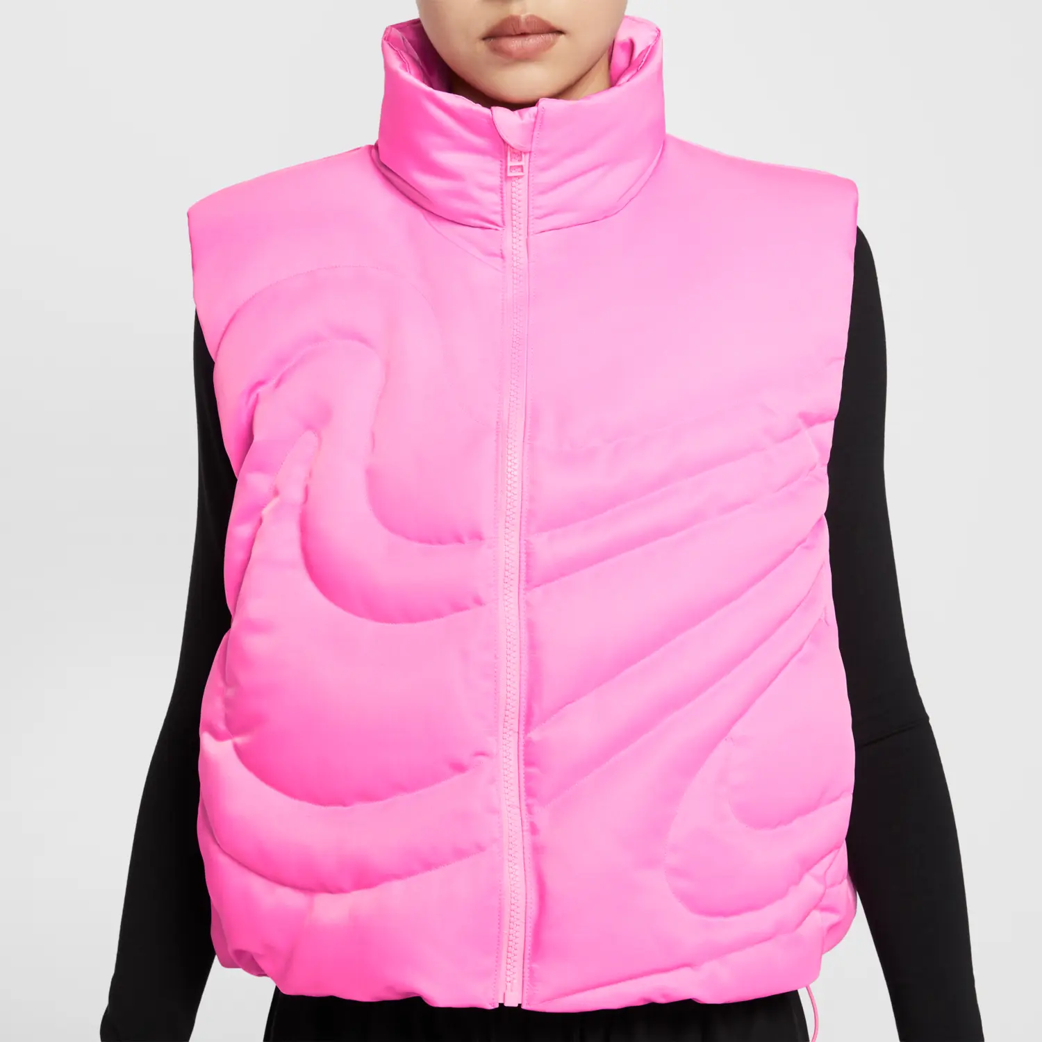 Жилет (WMNS) Nike Sportswear Swoosh Series Oversized Down Vest 'Pink Spell' — фото 2