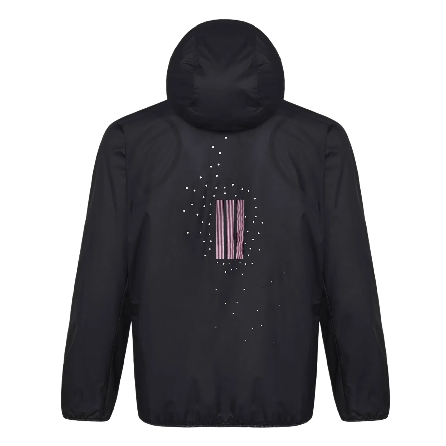 Куртка для бега RIM LW мужская Adidas, Black/Semi-Neon Pink — фото 3