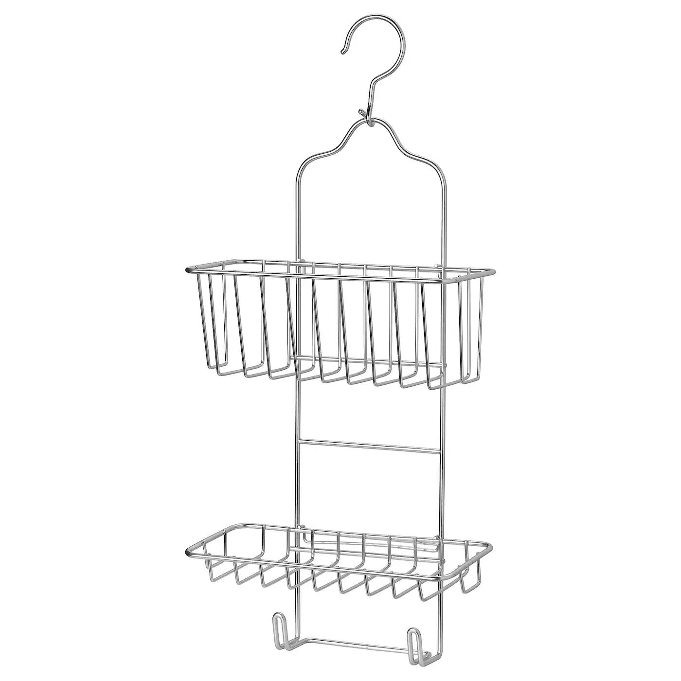 

Подвесная корзина для душа, 2 яруса, оцинкованная, 24х53 см, KROKFJORDEN IKEA