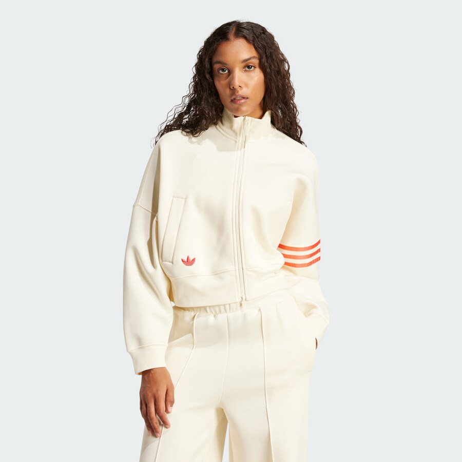 Толстовка с капюшоном на молнии ADIDAS ORIGINALS Zip-Up Hoodie Neuclassics, белый — фото 2