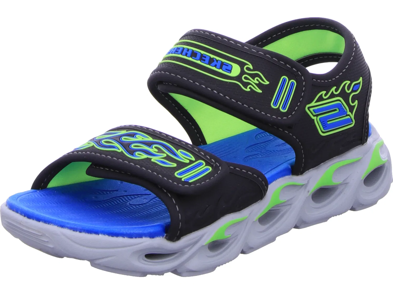 Сандалии, термо-сплэш, Skechers, черный