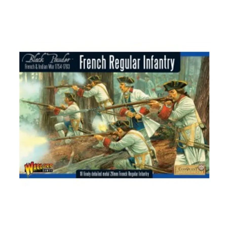 

Французская регулярная пехота, Black Powder - French Indian War 1754-1763 (28mm)