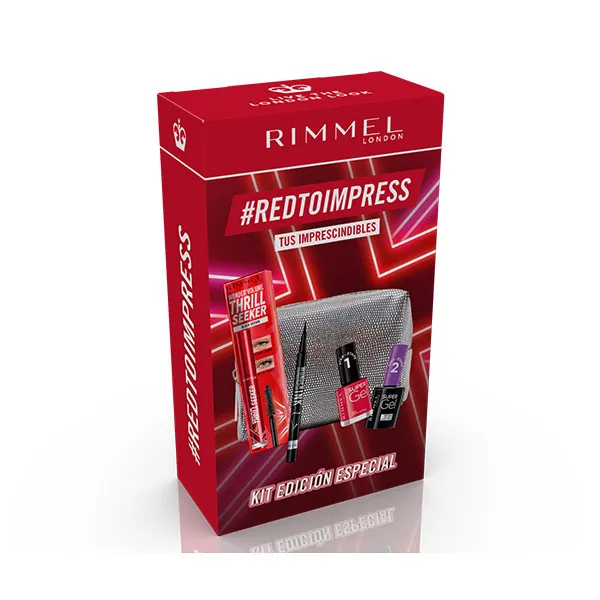 

Набор макияжа «Рождественская коллекция» Set Maquillaje #Redtoimpress Rimmel London, 1 UD