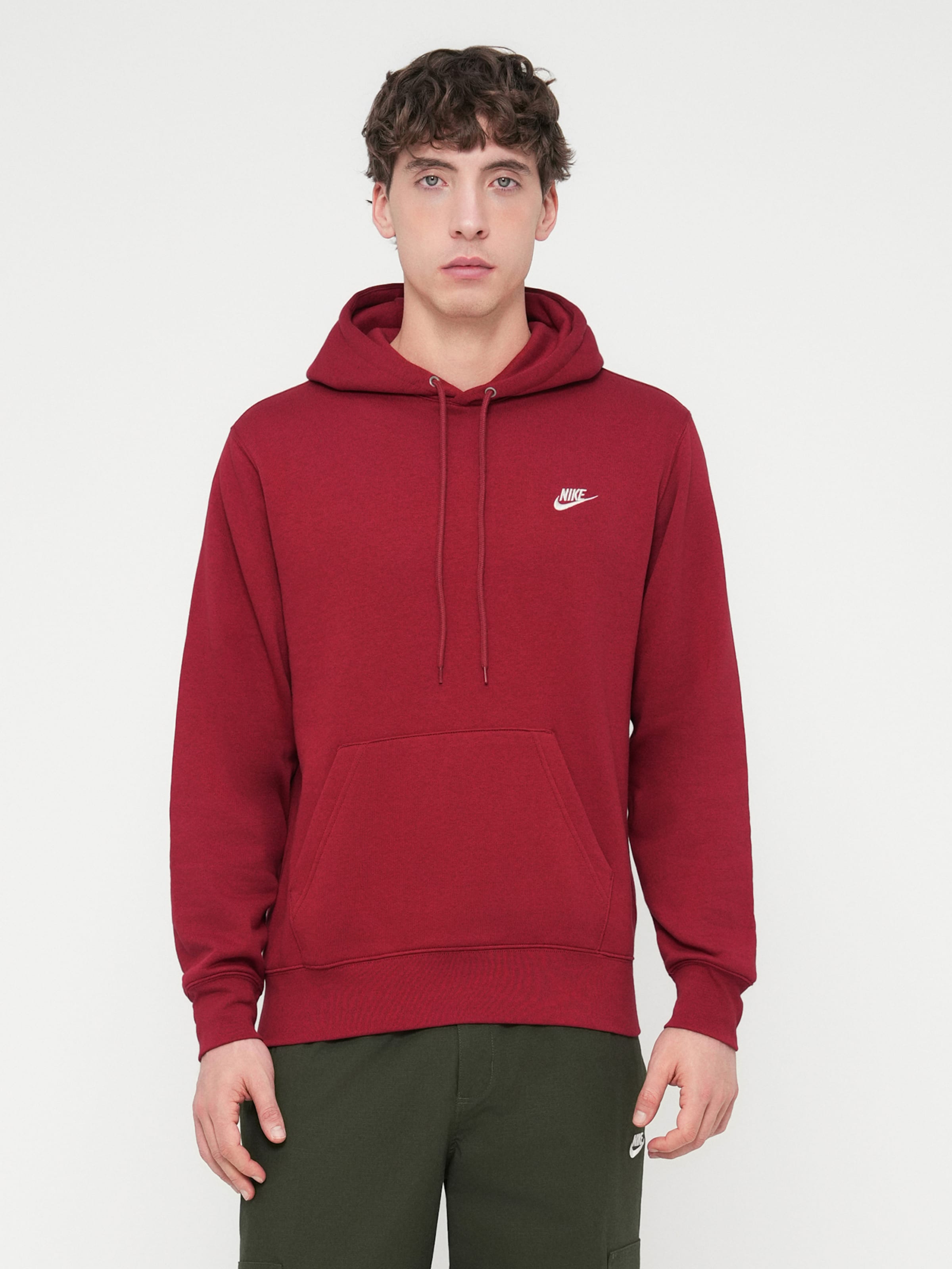 Nike Sportswear Толстовка 'CLUB' красный — фото 2