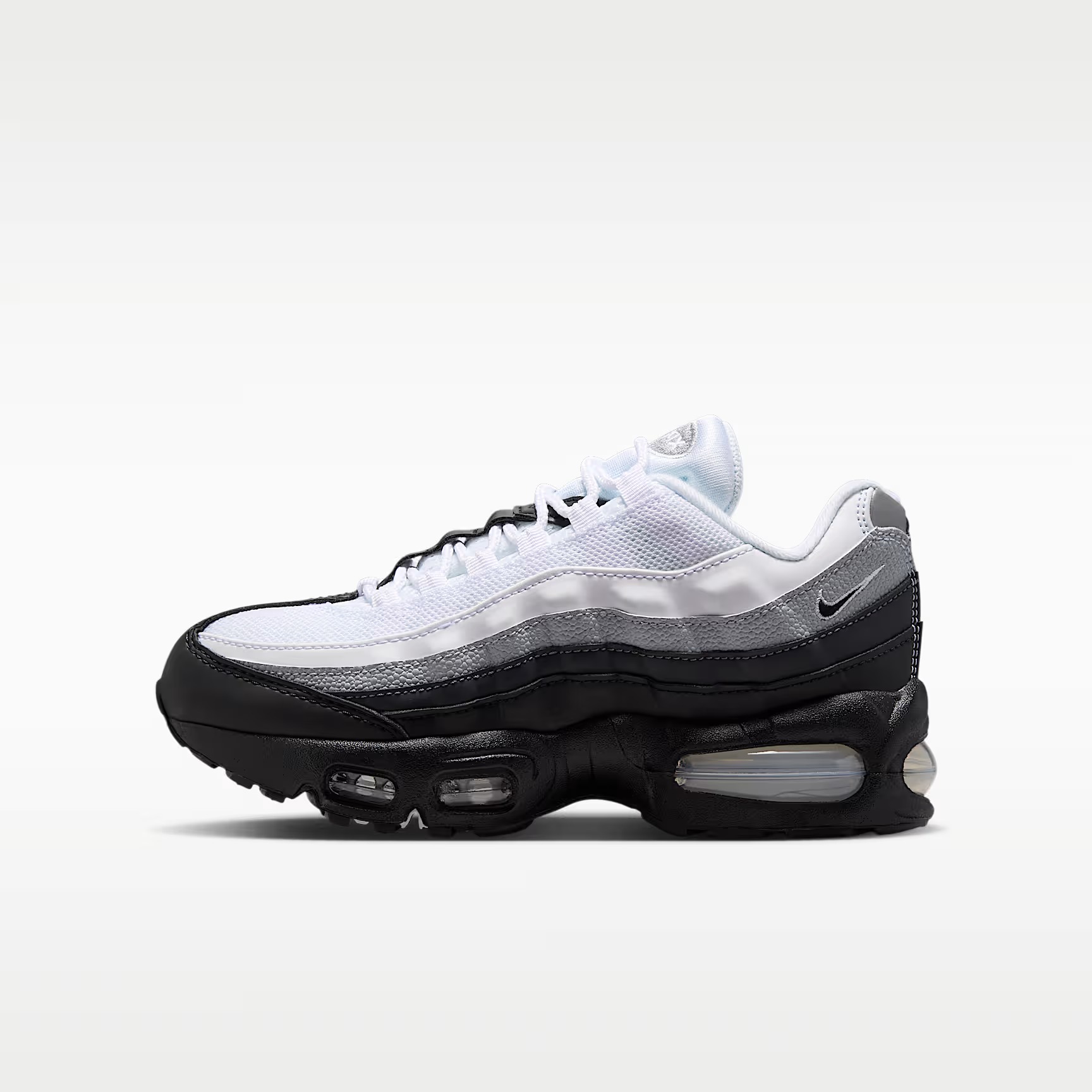 Кроссовки детские Nike Air Max 95 Big Bubble, белый/серый/чёрный