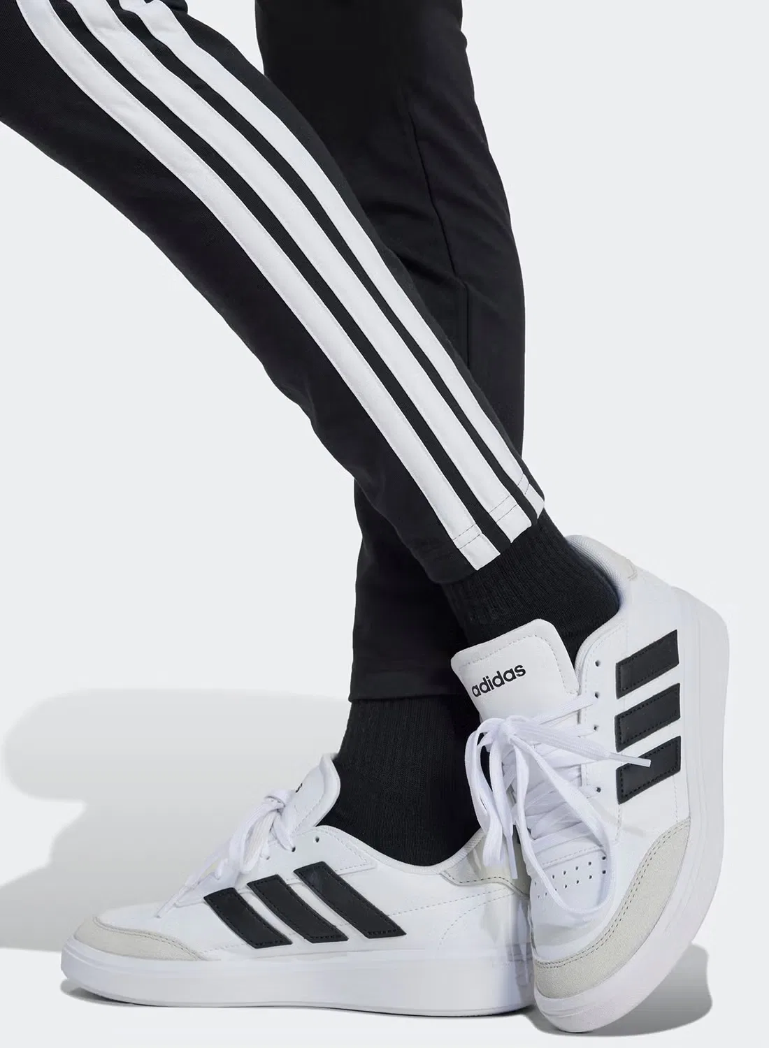Леггинсы с 3 полосками Youth 3-stripe essential Adidas, черный — фото 4