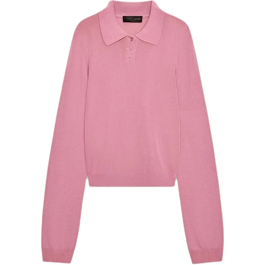 Женский свитер с поло-воротником Light Peach Red ZARA, Light Peach Red
