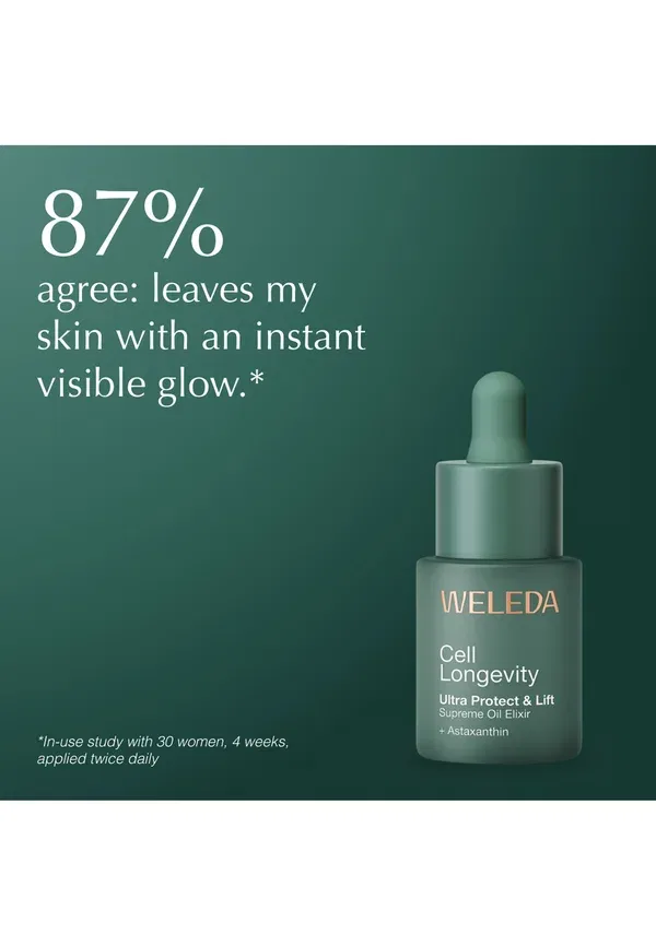 Масло для лица лифтинг Cell longevity ultra protect & lift oil elixir Weleda, 20 мл — фото 3