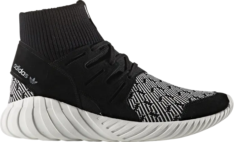 

Кроссовки Adidas Tubular Doom Primeknit 'Black White', черный